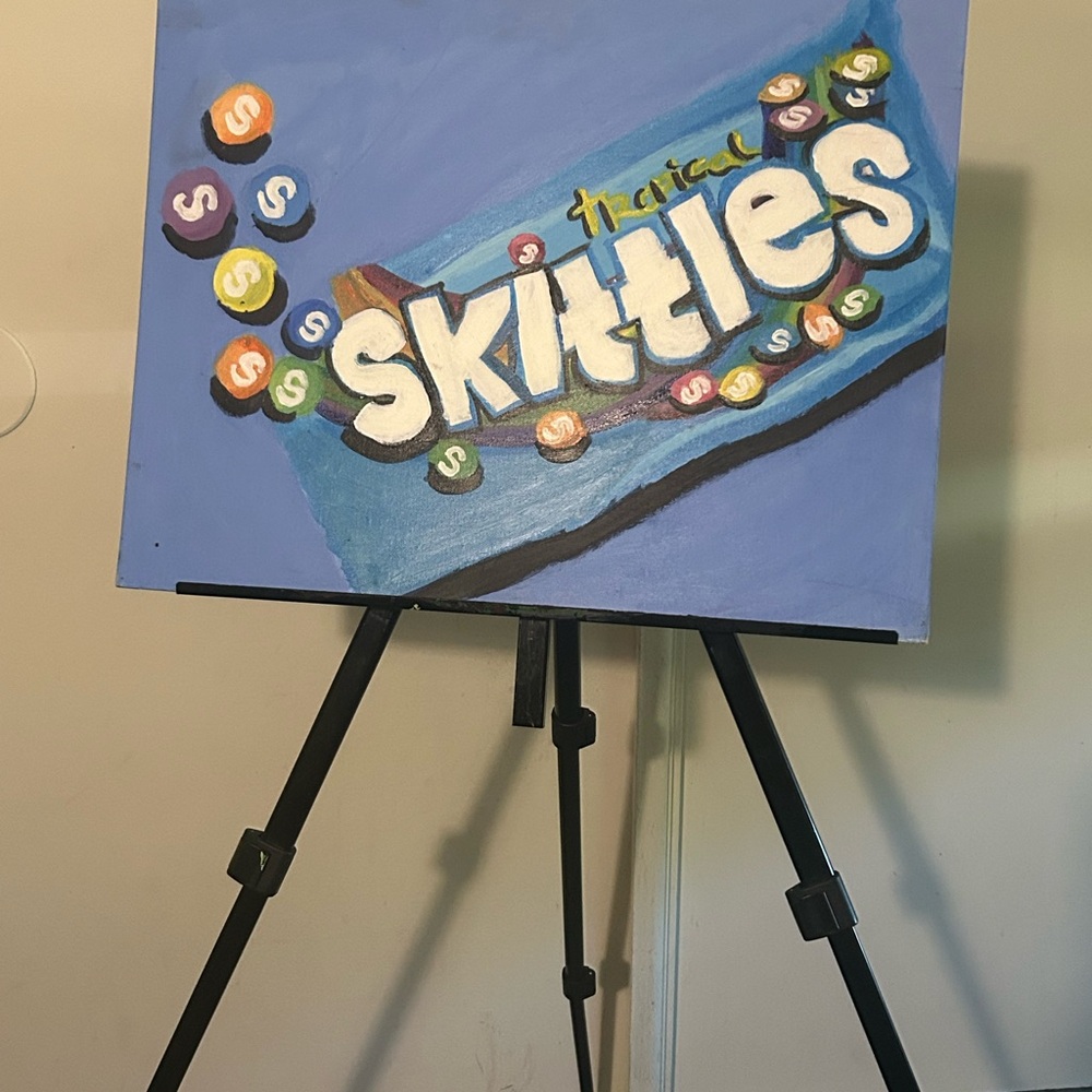 Skittles Themed Artwork on Canvas